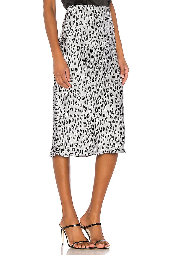 view 2 of 4 Mayah Leopard Skirt in Silver Leopard