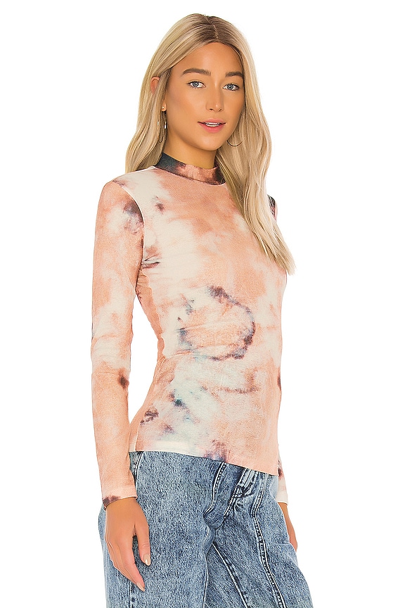 view 2 of 4 Mesh Tie Dye Blouse in Multi Dye