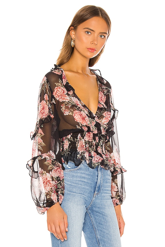 view 2 of 4 BLUSA BLAKE in Navy Floral