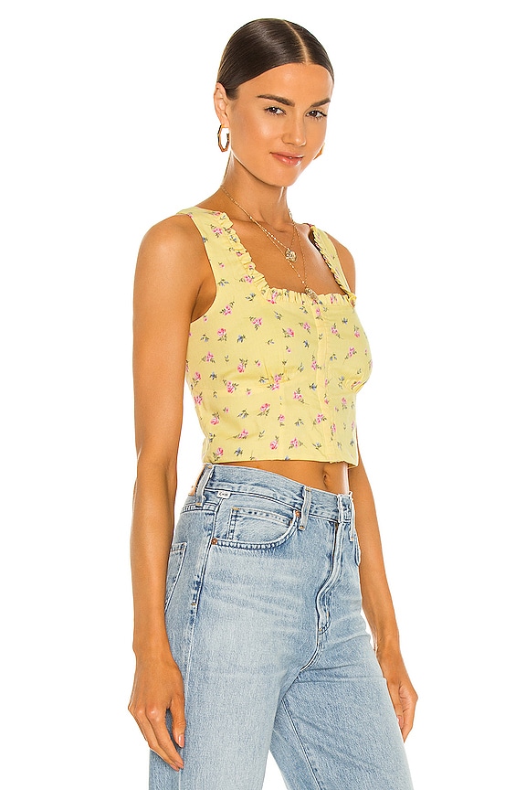 view 2 of 4 FLORAL ビスチェ in Yellow Ditsy