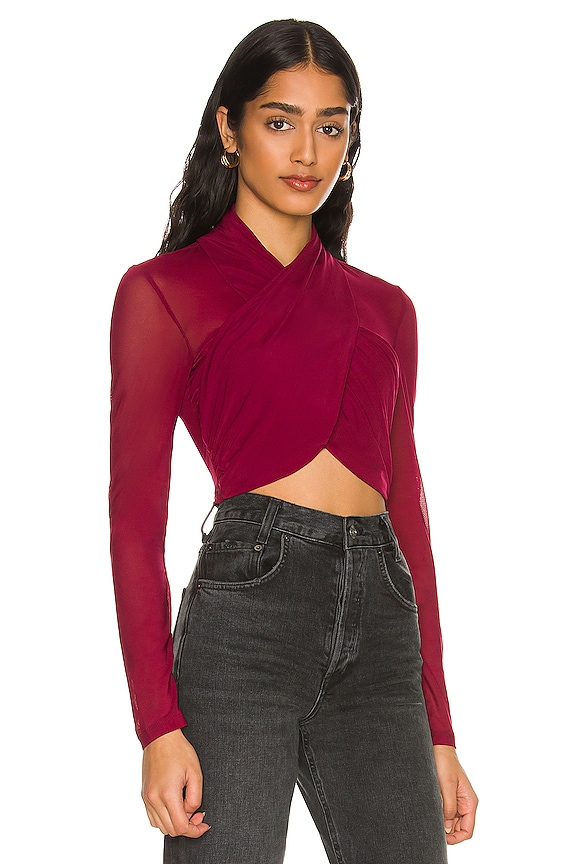 view 2 of 4 Aliyah Top in Burgundy