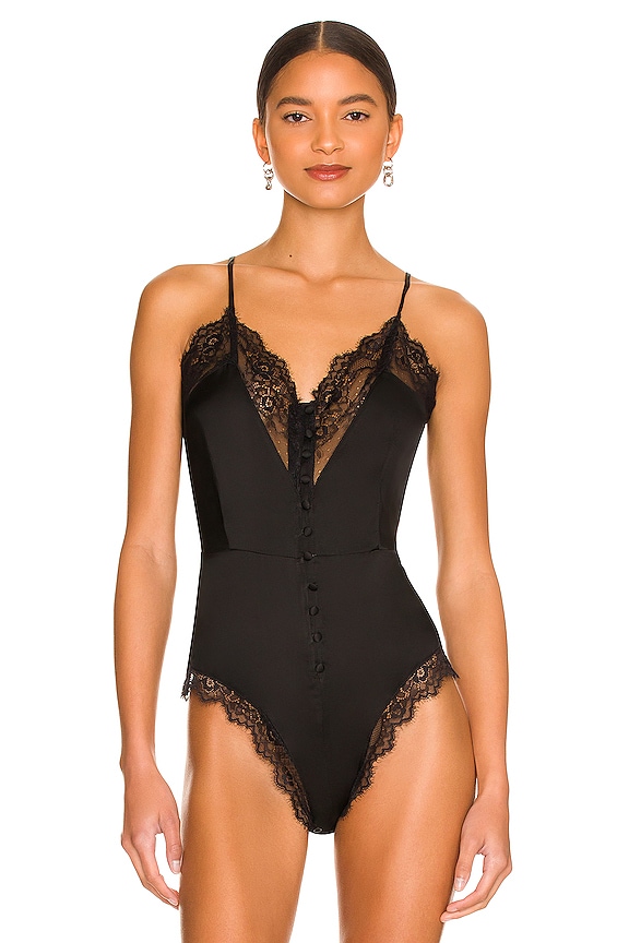 view 2 of 5 Lianni Lace Bodysuit in Black