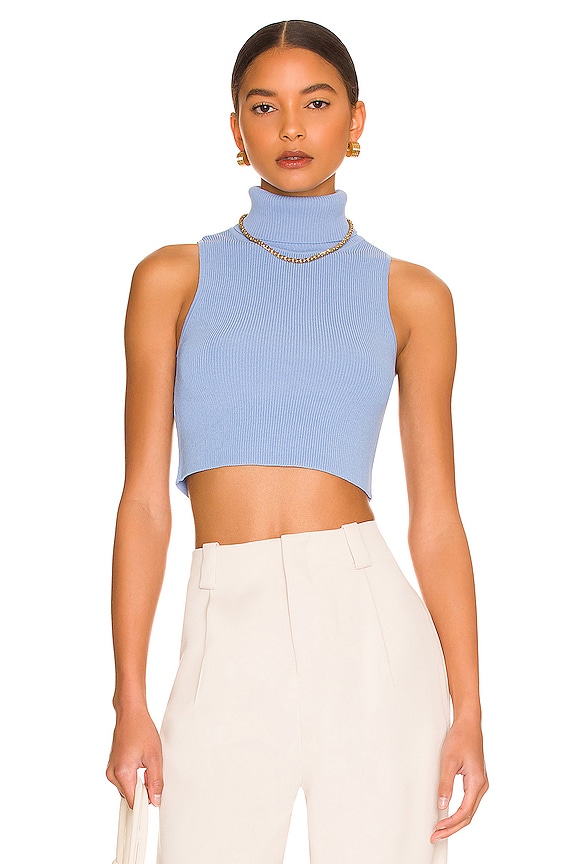 view 1 of 4 Thea Knit Top in Cornflower