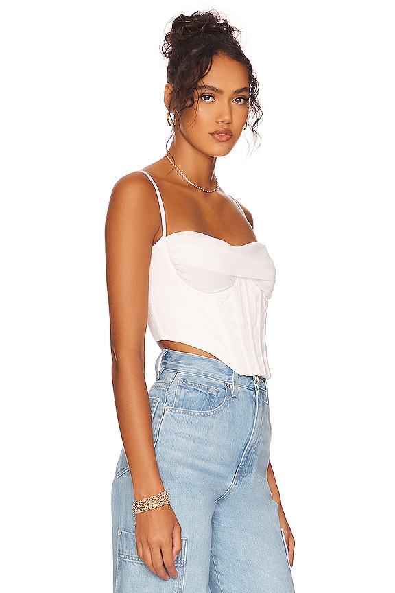 view 2 of 4 Femme Corset Top in Orchid White