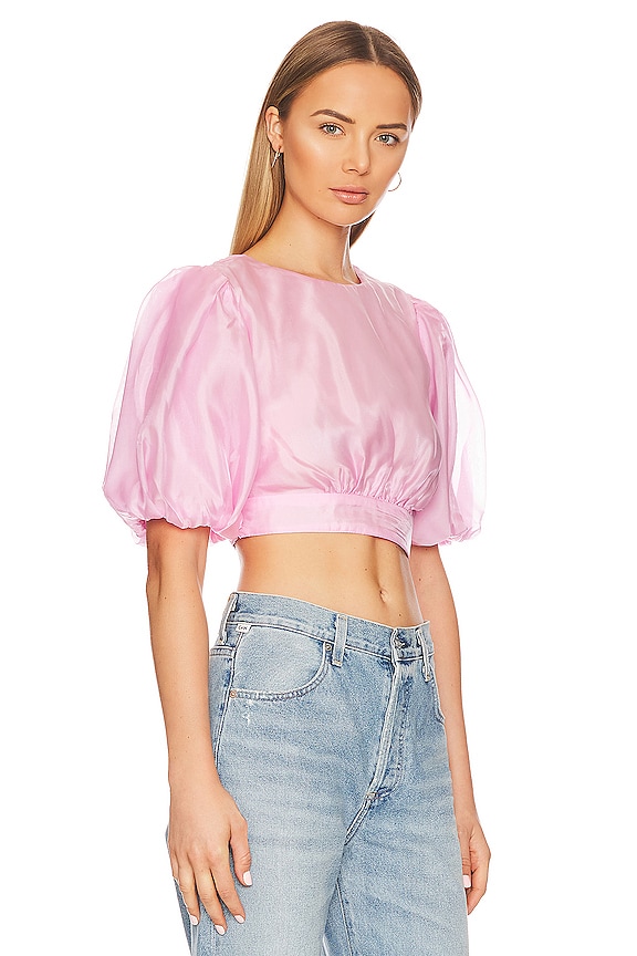 view 2 of 4 Enya Organza Top in Soft Pink