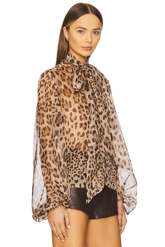 view 2 of 4 Solace Blouse in Leopard