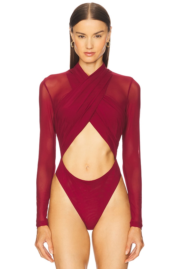 view 2 of 5 BODY ALIYAH in Burgundy