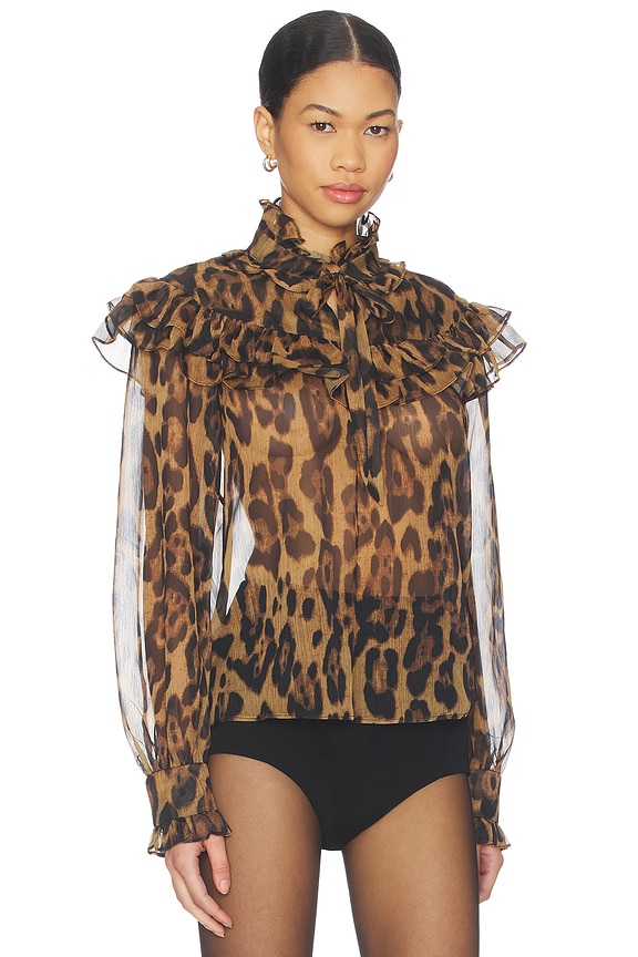 view 2 of 4 Fiorella Leopard Blouse in Leopard