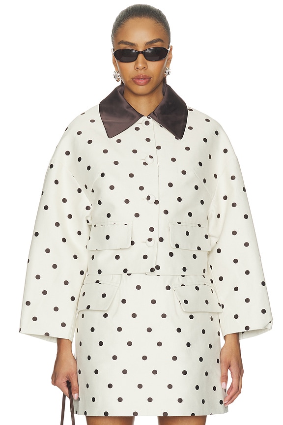 view 2 of 5 Bebeth Jacket in Egret Creme Dot