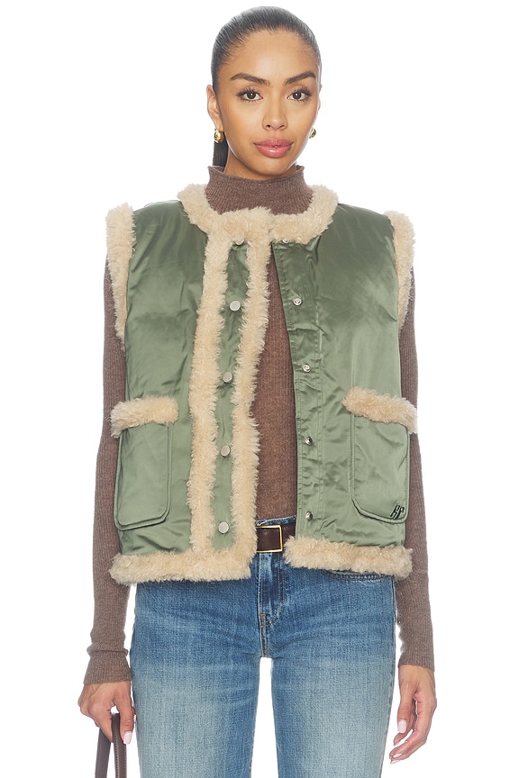 view 2 of 6 Bellisa Waistcoat in Thyme