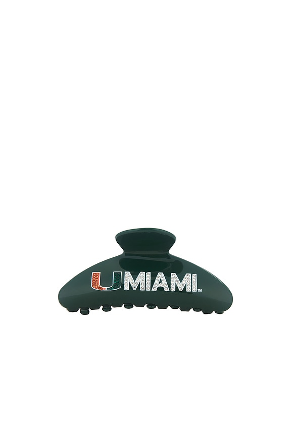 view 2 of 3 University Of Miami Hair Clip in Green
