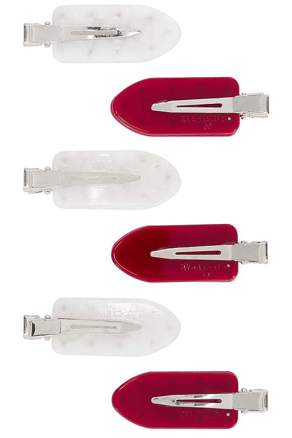 view 2 of 2 University Of Alabama Hair Clip Set in Red