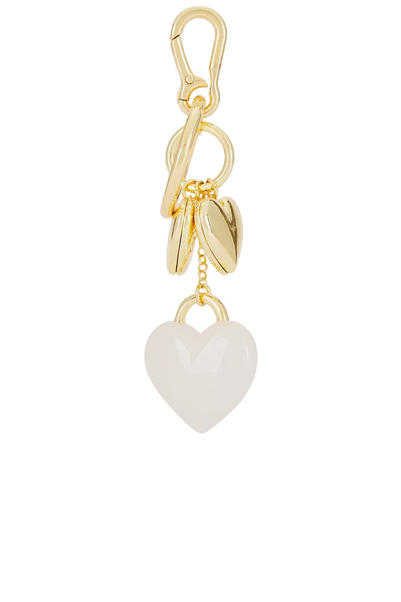 view 2 of 3 Heart Cluster Bag Charm in Gold
