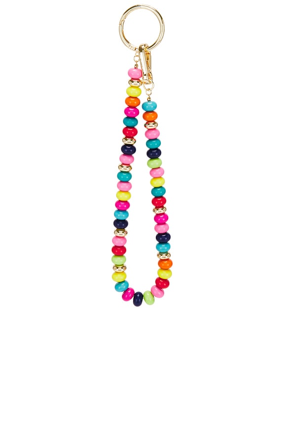 view 2 of 2 Multi Beaded Bag Charm in Multi
