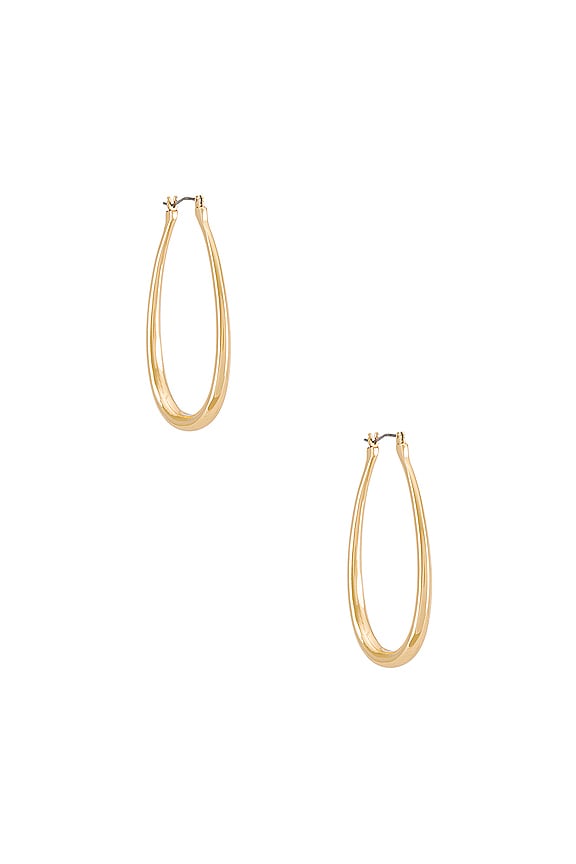 BaubleBar Sophia Hoop Earrings in Gold | REVOLVE