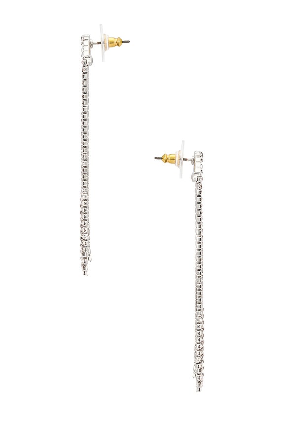 view 2 of 2 CRYSTAL CURTAIN 귀걸이 in Silver