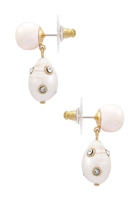 view 2 of 2 Mona Earrings in Pearl