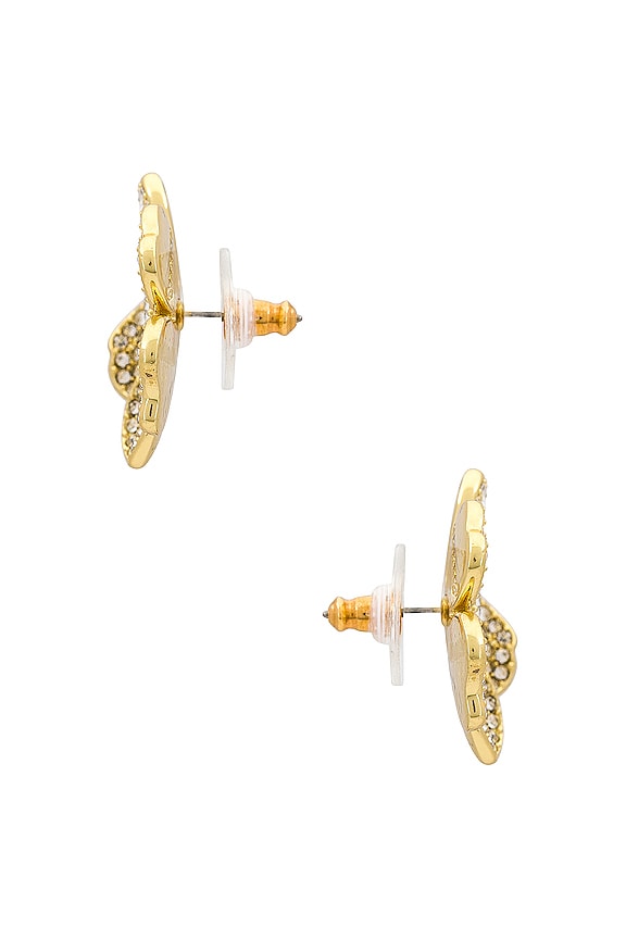view 2 of 2 BOUCLES D'OREILLES FLOWER in Gold
