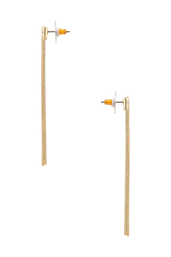 view 2 of 2 PENDIENTES RAINBOW in Gold