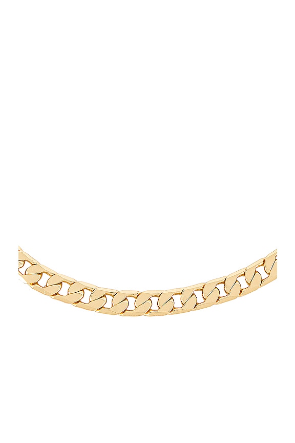 view 2 of 2 Small Michel Curb Chain Necklace in Gold