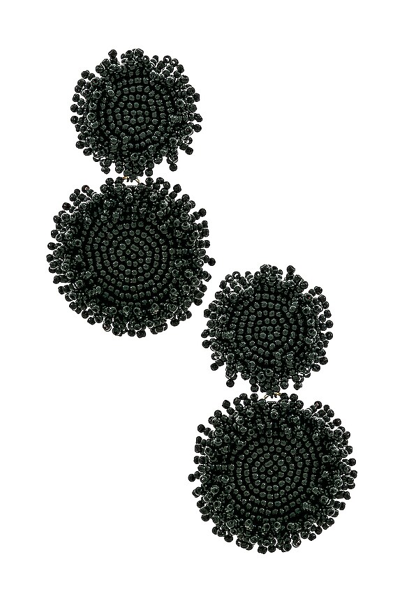 view 1 of 2 PENDIENTES ERIN in Black