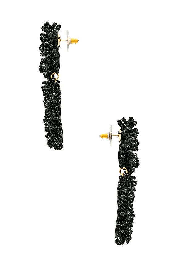 view 2 of 2 PENDIENTES ERIN in Black
