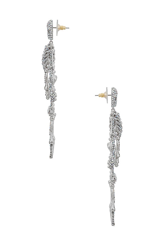 view 2 of 2 Large Bonafide Bones Earrings in Silver