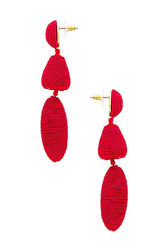 view 2 of 2 Raquel Earring in Burgundy