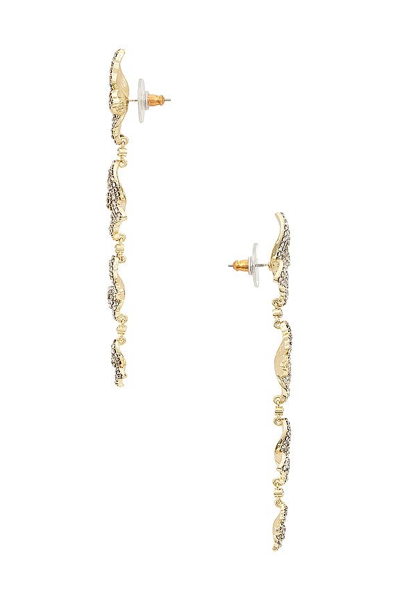 view 2 of 2 FOUR STATION BUTTERFLY 귀걸이 in Gold