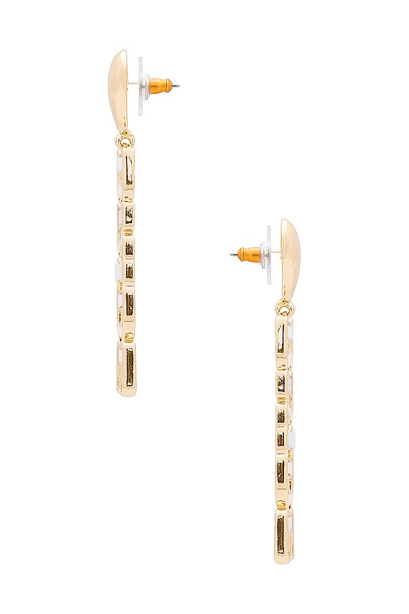 view 2 of 2 СЕРЬГИ BRIDE GOLD HEART in Multi