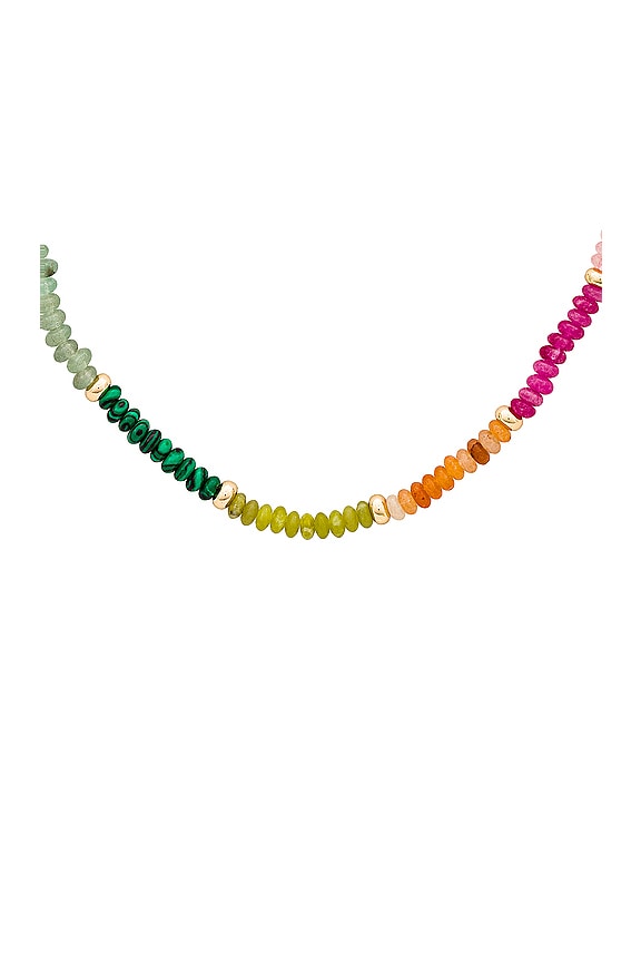 view 2 of 2 COLLAR RAINBOW BEADED in Multi