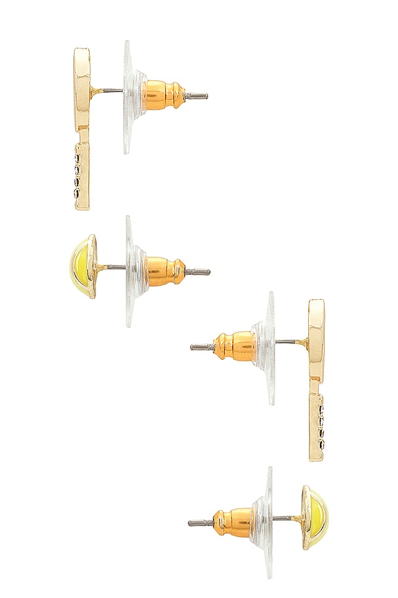 view 2 of 2 Tennis Stud Earring Set in Gold