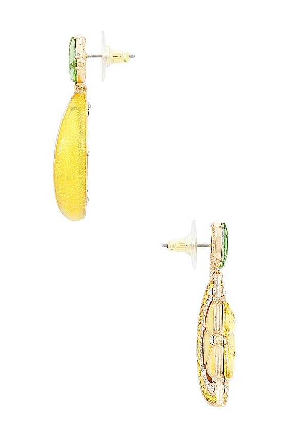 view 2 of 2 Main Squeeze Earrings in Yellow