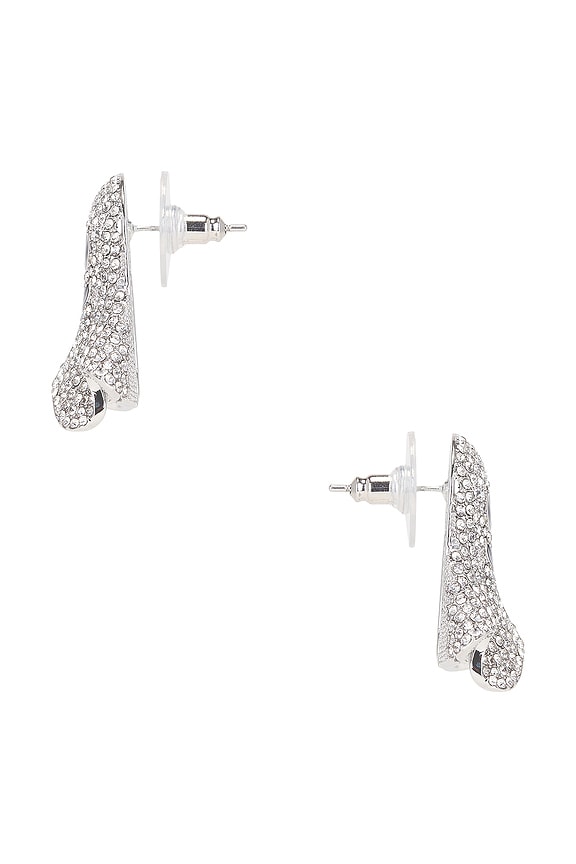 view 2 of 2 Ghost Statement Studs in Silver