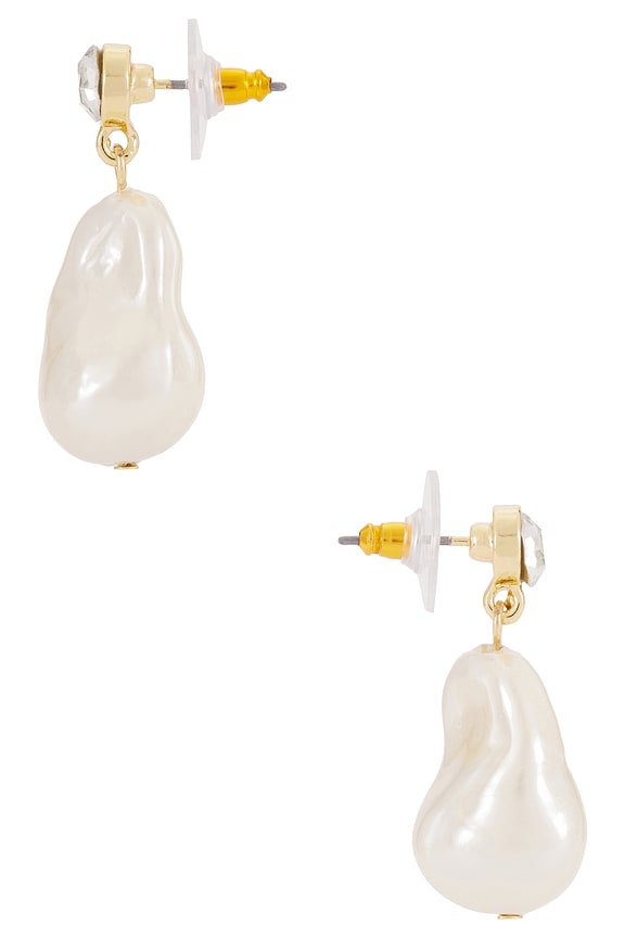 view 2 of 2 Elizabeth Earrings in Pearl