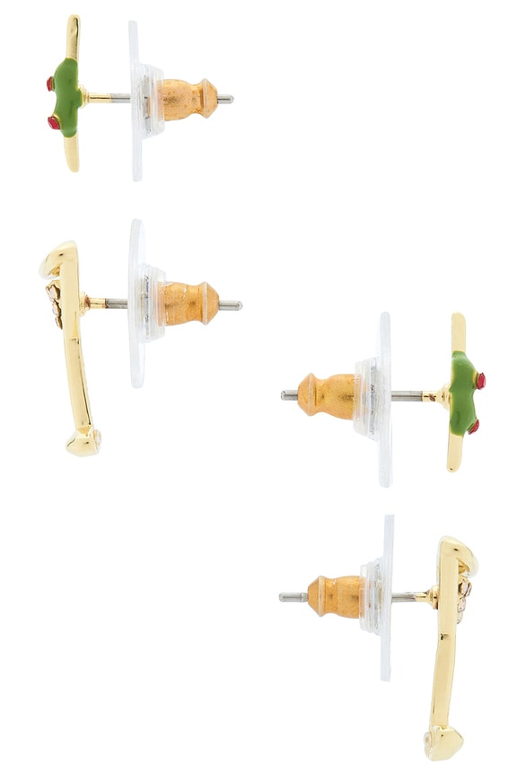 view 2 of 2 Martini Earring Set in Gold