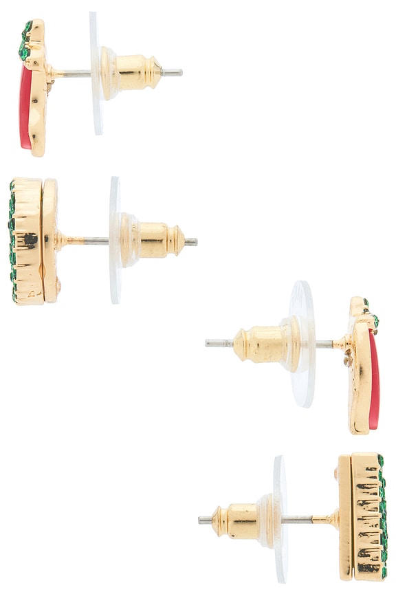 view 2 of 2 Chili Lime Earrings Set in Green