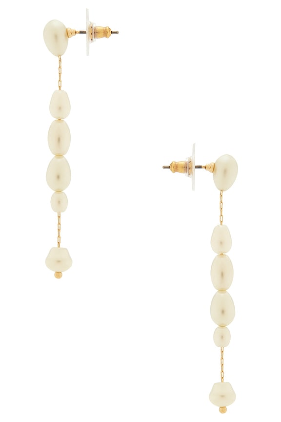 view 2 of 2 Cindy Pearl Earrings in Pearl