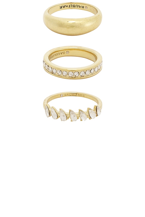 view 2 of 3 Greta Waterproof Ring Set in Gold