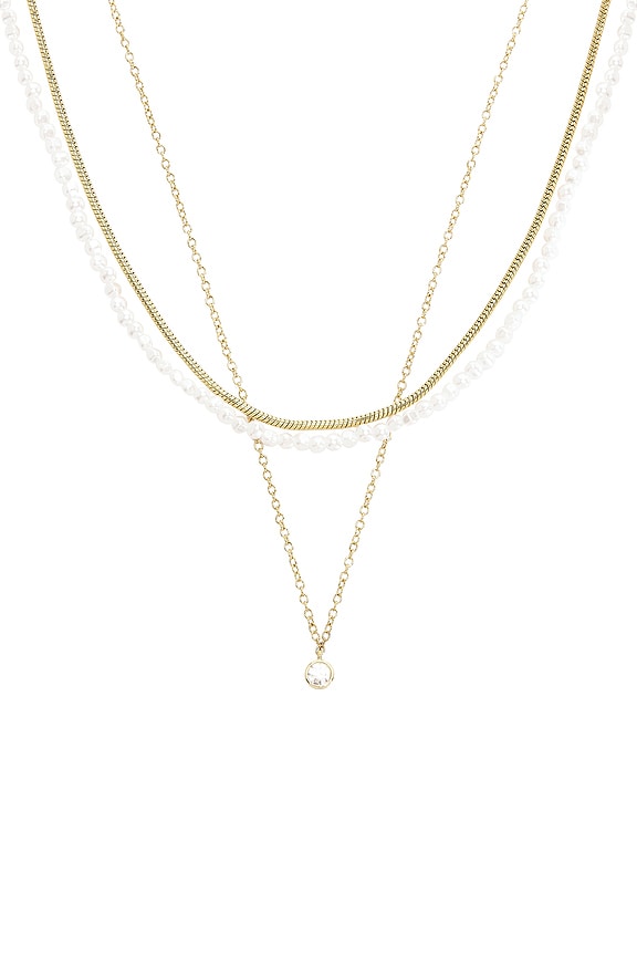 view 2 of 3 Rue Waterproof Necklace Set in Gold