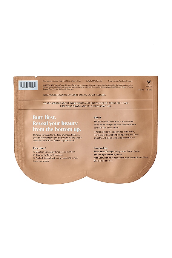 view 2 of 3 Bite It Butt Sheet Mask in 