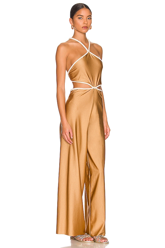 view 2 of 3 Kira Jumpsuit in Caramel