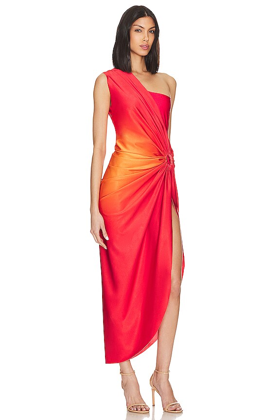 view 2 of 4 Nikka Dress in Puesta De Sol & Red