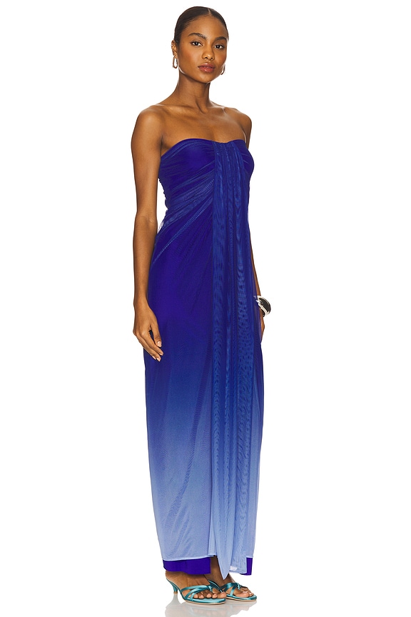 view 2 of 3 MAXIVESTIDO LENA in Opal Blue