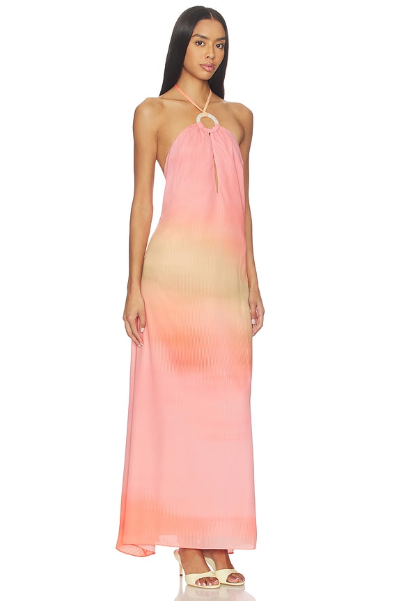 view 2 of 3 Rondine Maxi Dress in Coral Reef