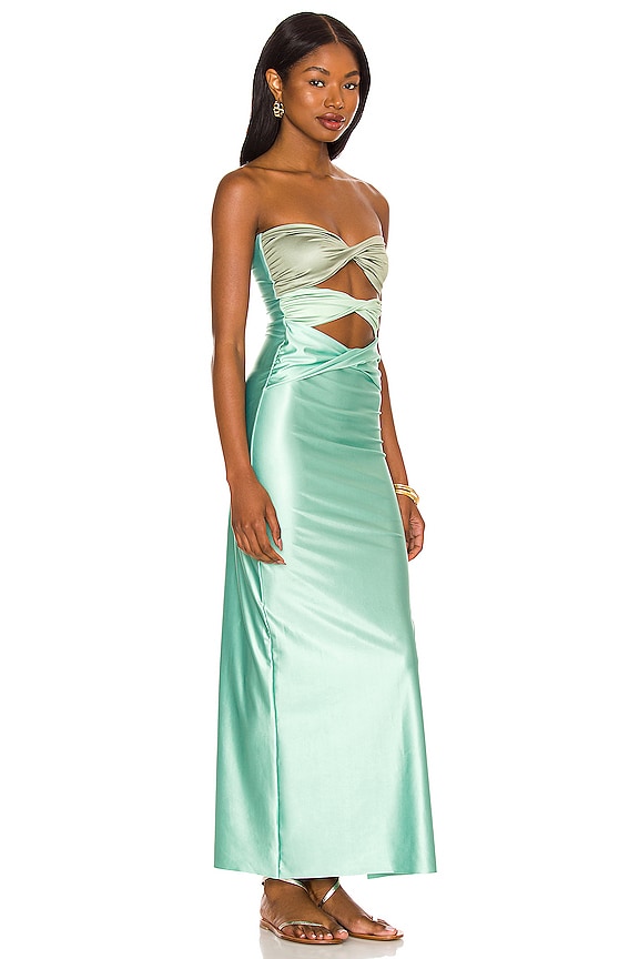 view 2 of 4 MAXIVESTIDO OLA in Matcha Mix