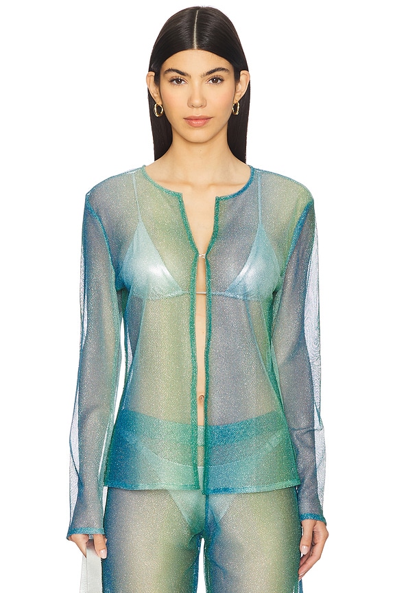 view 2 of 5 Gem Top in Moss Green