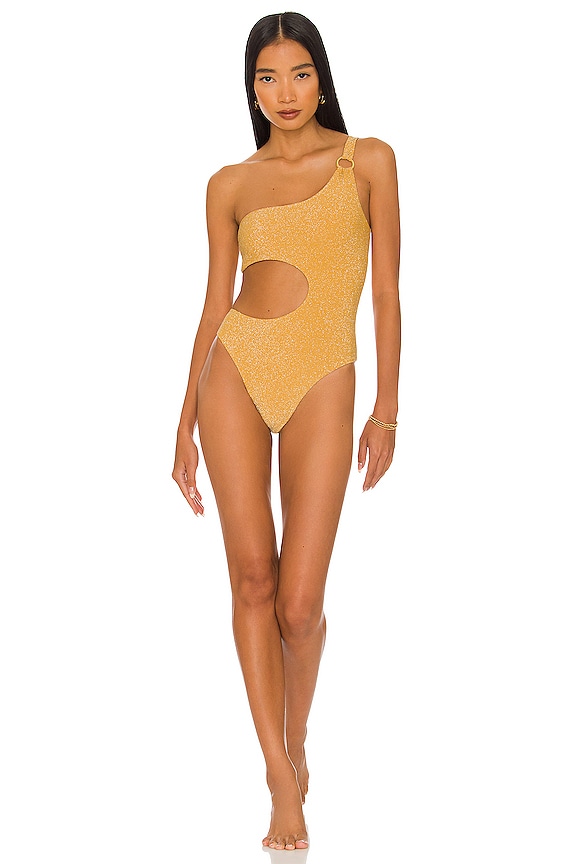 view 1 of 4 Tamboril One Piece in Glossy Gold
