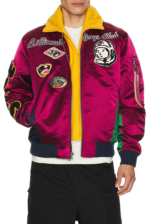 view 2 of 8 Space Suit Bomber Jacket in Rhododendron