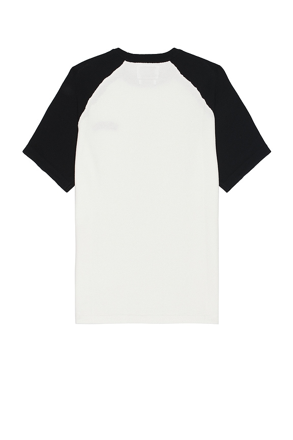 view 2 of 4 Moonshot Raglan Tee in White & Black